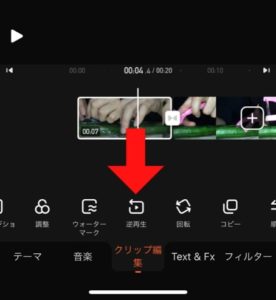 Viva Video　逆再生